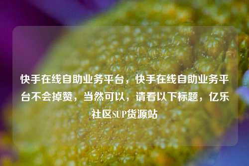 快手在线自助业务平台	，快手在线自助业务平台不会掉赞，当然可以，请看以下标题，亿乐社区SUP货源站  第1张